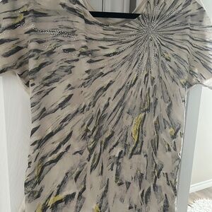 Silky T-Shirt with swarovski crystals